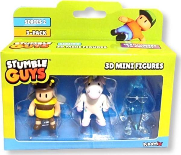 Stumble Guys Seri 2 - 3D Mini 3 lü Figür Seti - Stumblebee - Sprinkles - DiamondBanana - Image 1