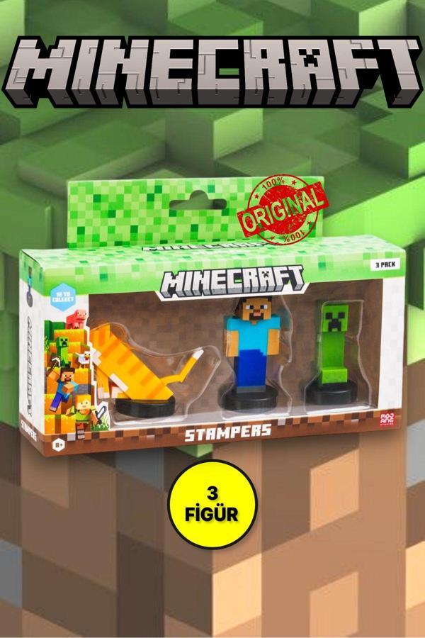 Minecraft 3D Figür Stamper 3'lü Set - MODEL 1 - Image 1