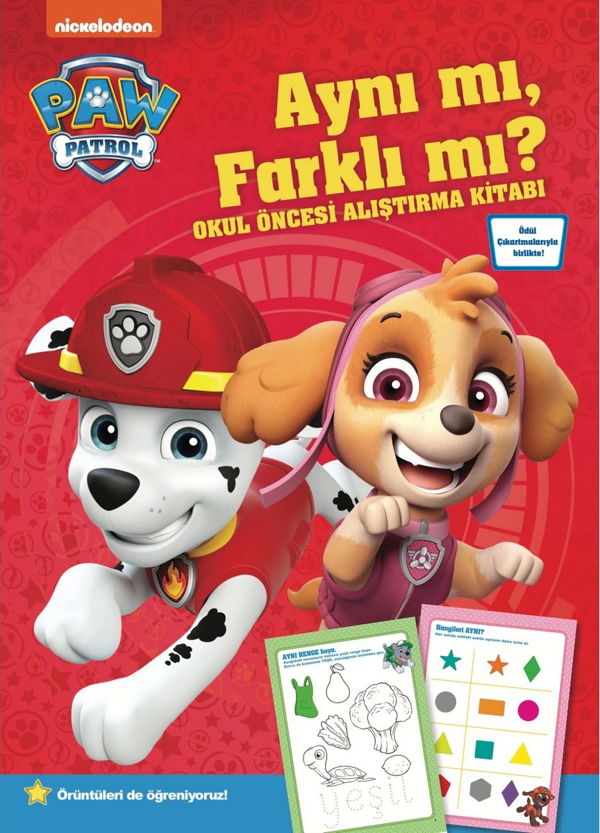 Paw Patrol Aynı mı Farklı mı? Okul Öncesi Eğitici Çocuk Kitabı - Image 1
