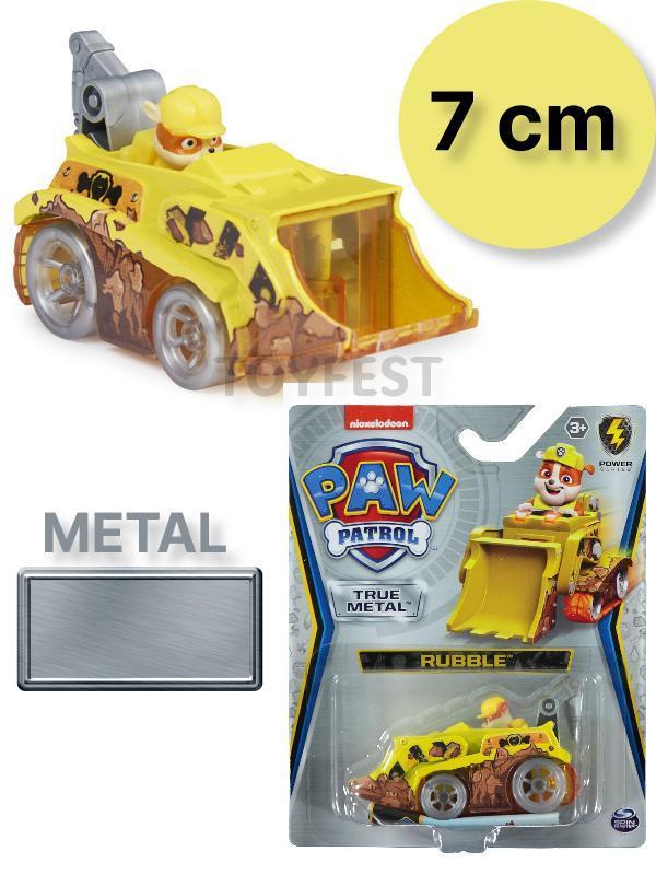 Paw Patrol Die Cast Model Koleksiyonluk Metal Araçlar - Rubble - 7 cm - Image 1