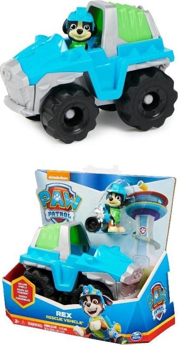 Paw Patrol Görev Aracı ve Kahraman Seti - Rex - 15 cm - Image 1