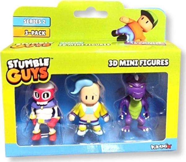 Stumble Guys Seri 2 - 3D Mini 3 lü Figür Seti - Super Bones - Velocit - Dusk Dragon - Image 1
