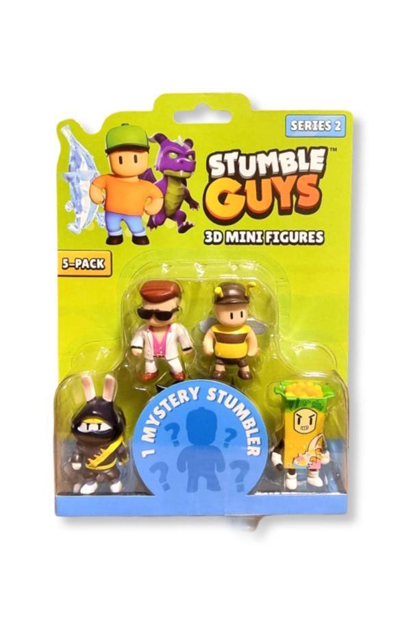 Stumble Guys Seri 2 - 5 li Figür Seti - Furiken - Disco Dan - Stumblebee - Cereal Killer - Image 1