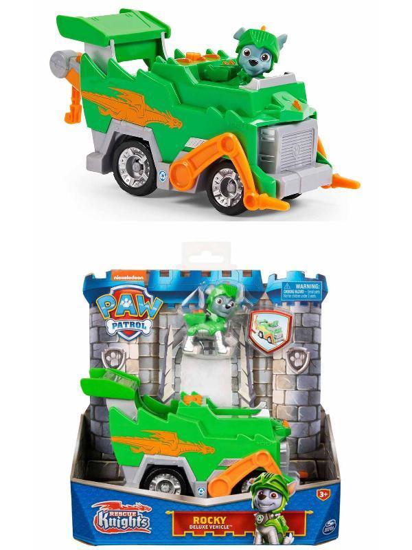 Paw Patrol Cesur Şövalyeler Görev Aracı Seti - Rocky - 19 cm - Image 1
