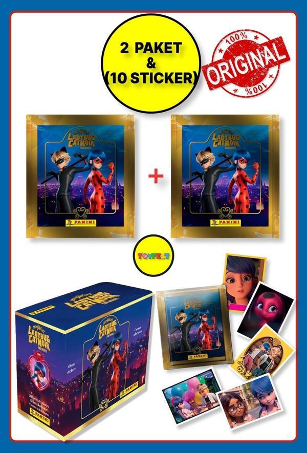 Panini Miraculous Mucize Uğur Böceği Sticker Çıkartma - 2 Paket ( 10 Adet Sticker ) - Image 1