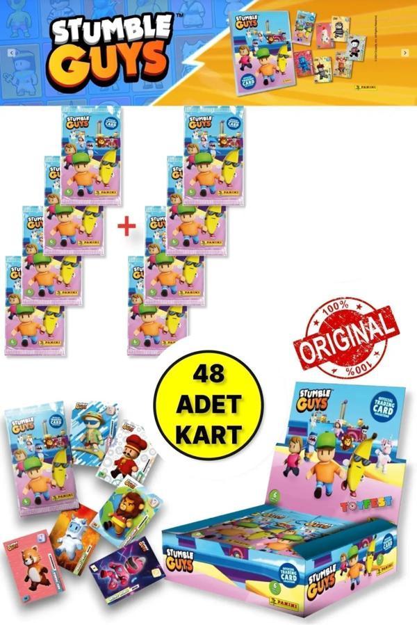 Panini Stumble Guys Koleksiyon Kartları - Çoklu Set - 8 PAKET (48 Adet Kart) - Image 1