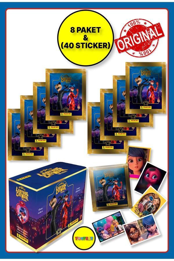 Panini Miraculous Mucize Uğur Böceği Sticker Çıkartma - 8 Paket ( 40 Adet Sticker ) - Image 1