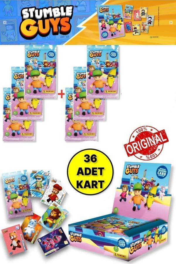 Panini Stumble Guys Koleksiyon Kartları - Çoklu Set - 6 PAKET (36 Adet Kart) - Image 1