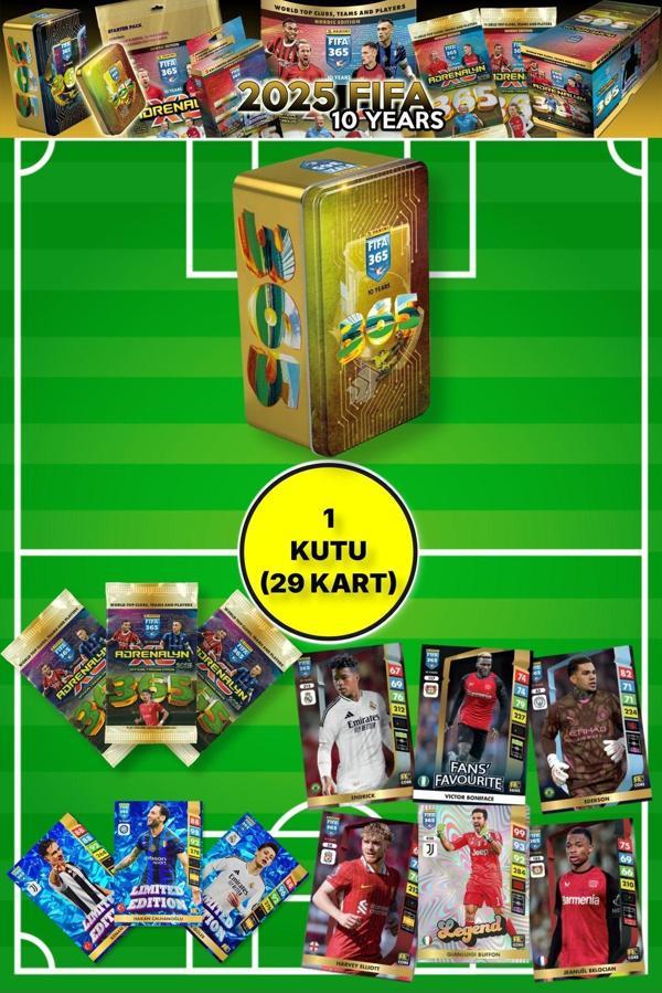 Panini Fifa 365 - 2025 Official TC Tin Box - Metal Kutulu Futbolcu Kartları ( 1 KUTU) MODEL 3 - Image 1
