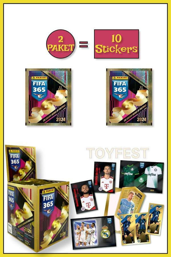Panini Fifa 365 2024 Futbolcu Stickers Kartları - 1 Paket ( 5 Stickers ) - Image 1