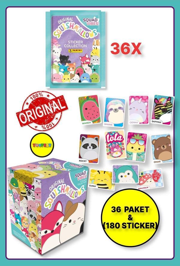 Panini Squishmallows Sticker Çıkartma - 36 Paket ( 180 Adet Sticker ) - Image 1