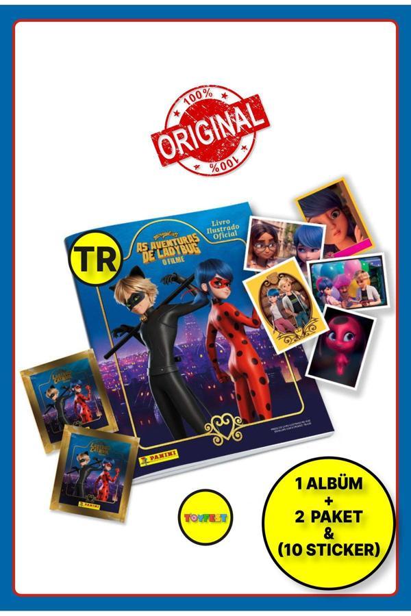 Panini Miraculous Mucize Uğur Böceği Sticker Çıkartma Albüm Dergisi + 2 Paket (10 Adet Sticker) - Image 1