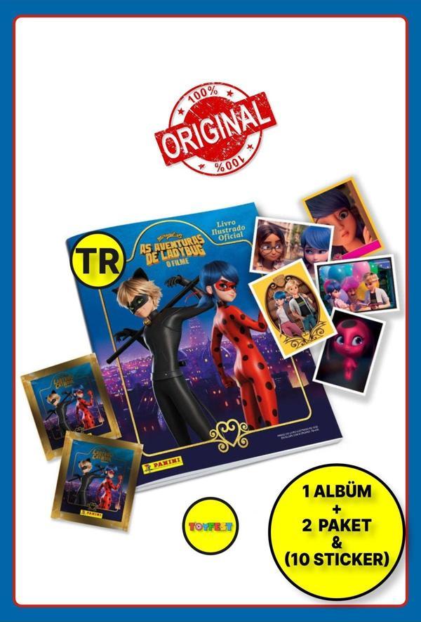 Panini Miraculous Mucize Uğur Böceği Sticker Çıkartma Albüm Dergisi + 2 Paket (10 Adet Sticker) - Image 1