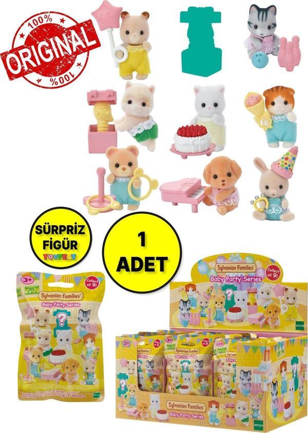 1 ADET Sylvanian Families Aksesuarlı Baby Party Sürpriz Mini Figür - 1 ADET - 5 CM - Image 1