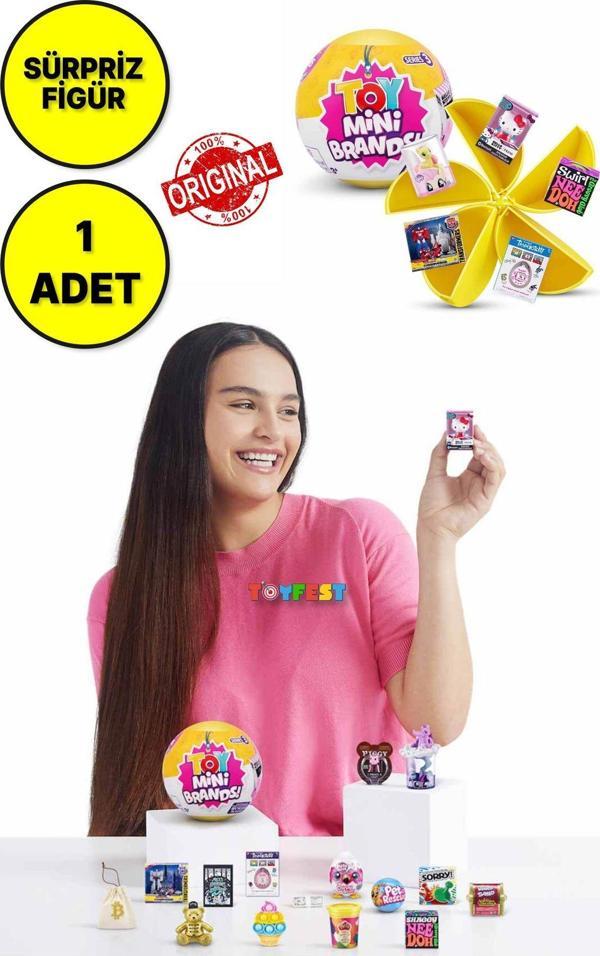 1 Adet - Toy Mini Brands Sürpriz Paket - Popüler Markaların Minyatür Sürpriz Mini Figür Ve Eşyaları - Image 1
