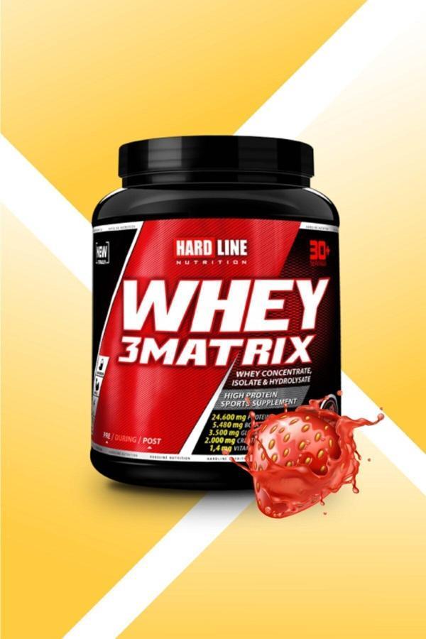 Whey 3matrix Çilek Aromalı 908 Gr - Image 1