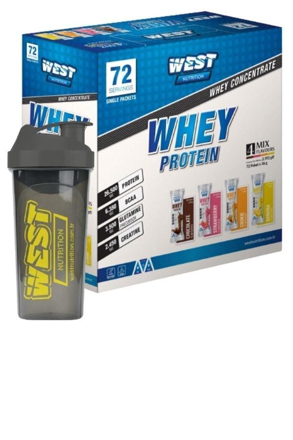 Whey Protein Tozu 72 Şase Bir Kutuda 4 Aroma + Shaker - Image 1