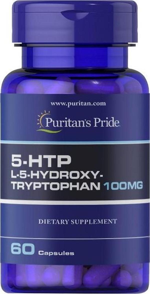  Puritan's Pride 5-HTP 100 Mg 60 Kapsül - Image 1