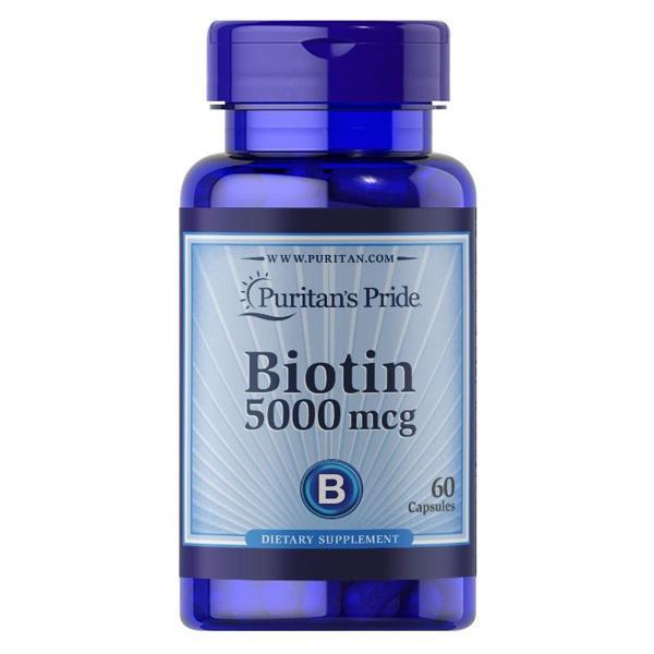 Puritan's Pride Biotin 5000 Mcg 60 Kapsül - Image 1