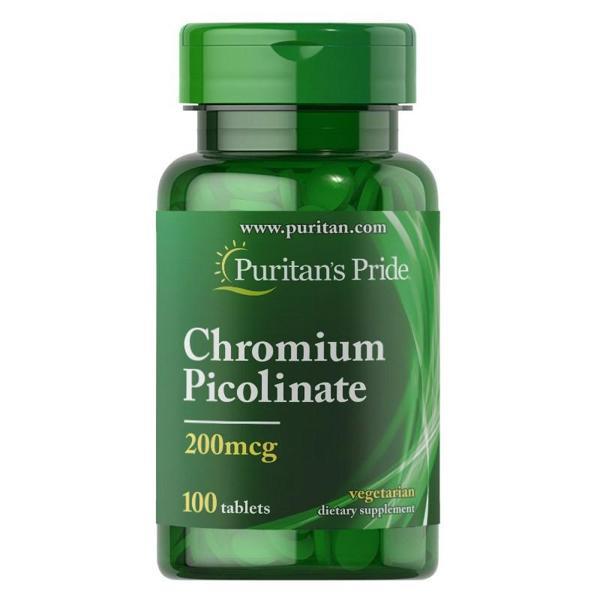 Puritan's Pride Chromium Picolinate 200 Mcg 100 Tablet - Image 1