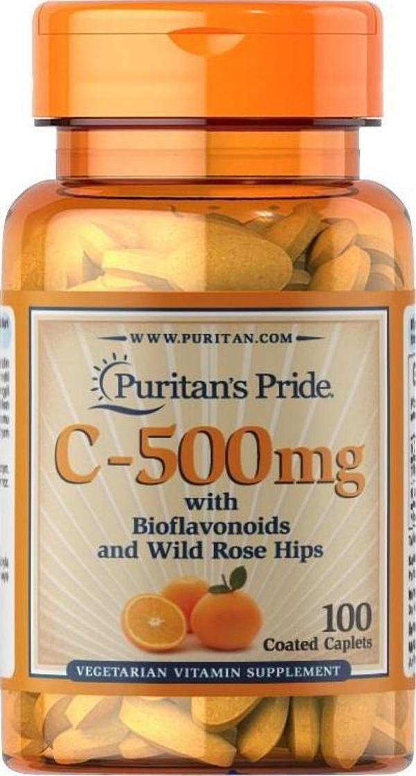 Puritan's Pride Vitamin C-500 Mg 100 Tablet - Image 1
