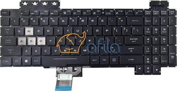 Asus  FX504G, FX504GD Notebook Klavyesi - Siyah - TR - Işıklı - Ver.2 - RGB - Image 1