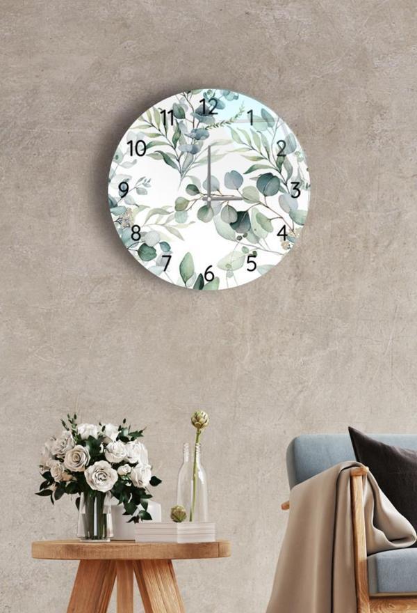 Çap 37 cm Model 39 Dekoratif Cam Saat - Image 1