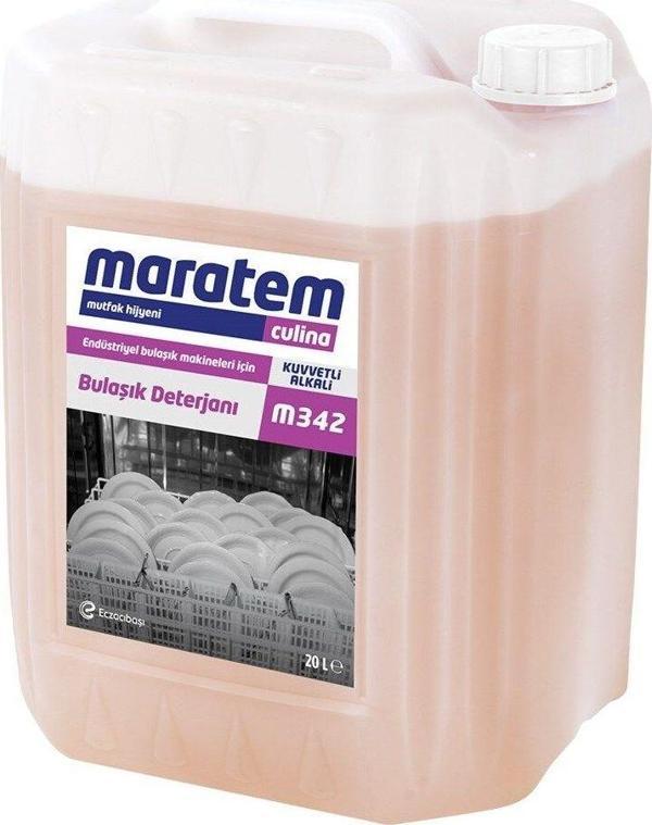 Maratem M342 Endüstriyel Bulaşık Makinesi Deterjanı 20 Litre - Image 1