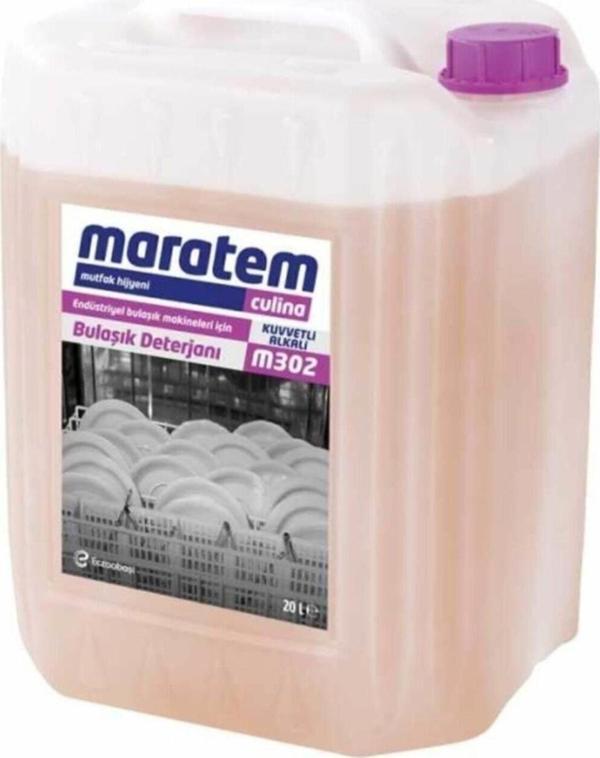 Maratem M302 Endüstriyel Bulaşık Makineleri Için Bulaşık Deterjanı 20 Lt - Image 1
