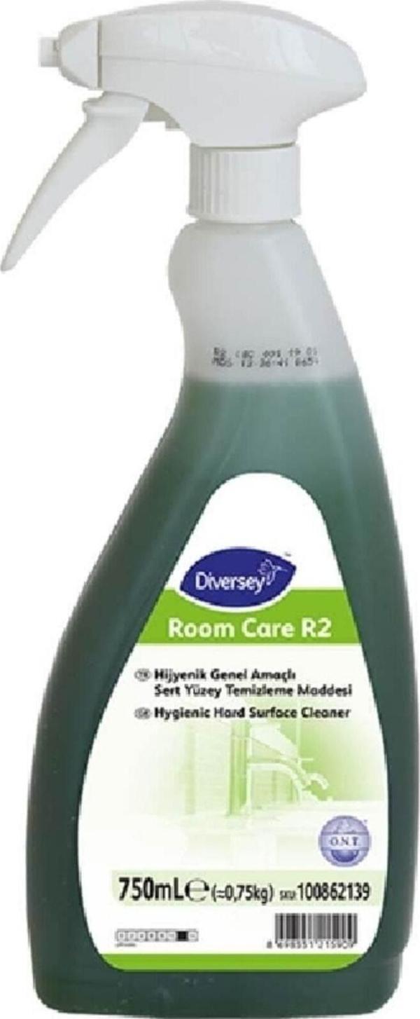 Diversey Room Care R2 Hijyenik Genel Amaçlı Sert Yüzey Temizleme Maddesi 6X750 Ml - Image 1