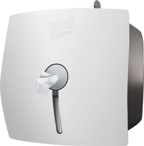 Selpak Professional Içten Çekmeli Tuvalet Kağıdı Dispenseri Beyaz - Image 1