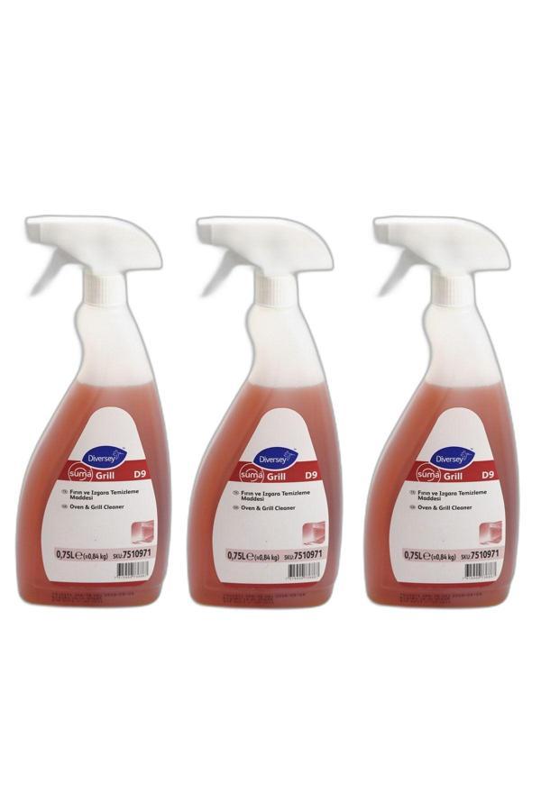 Diversey Suma Grill D9 Ağır Yağ Çözücü Fırın Temizleyici 750 Ml X3 Adet - Image 1