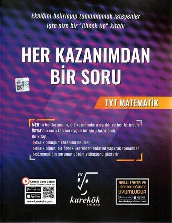 TYT Matematik Her Kazanımdan Bir Soru - Karekök Eğitim Yayınları - Image 1