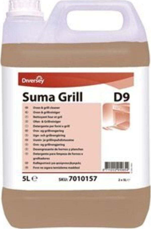 Diversey Suma Grill D9 Ağır Yağ Çözücü Fırın Temizleme Maddesi 5 L - Image 1