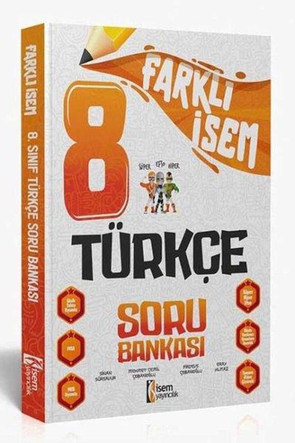 2024 8.Sınıf Türkçe Farklı İsem Soru Bankası - İsem Yayıncılık - Ortaokul - Image 1