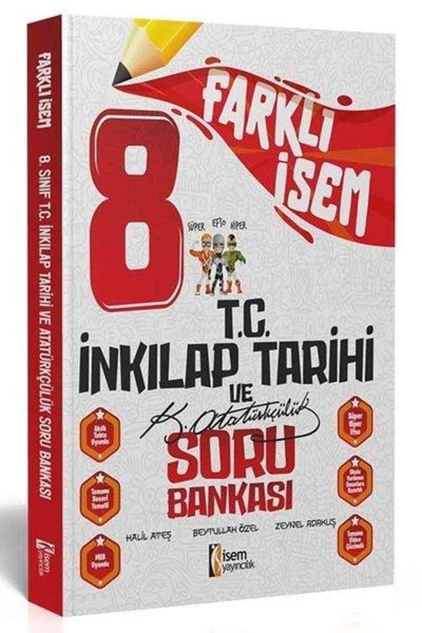 2024 8.Sınıf T.C İnkılap Tarihi ve Atatürkçülük Farklı İsem Soru Bankası - İsem Yayıncılık - Ortaokul - Image 1