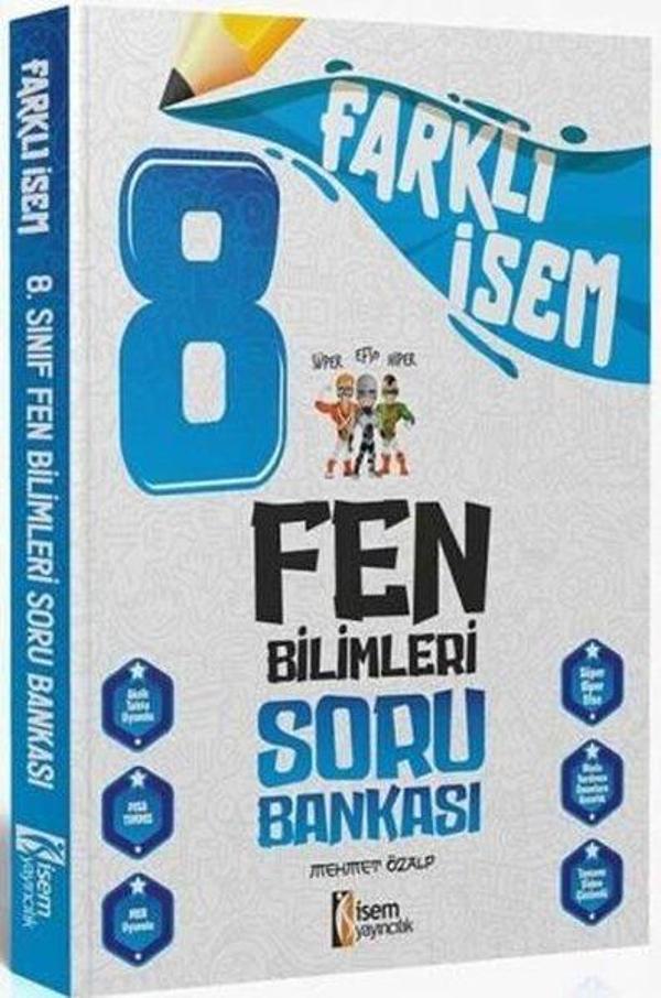 2024 8.Sınıf Fen Bilimleri Farklı İsem Soru Bankası - İsem Yayıncılık - Ortaokul - Image 1