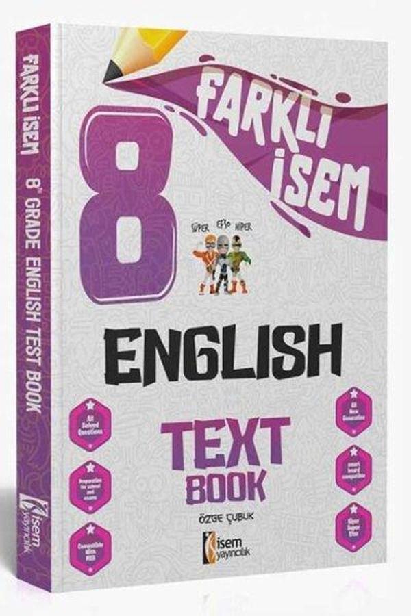 2024 8.Sınıf İngilizce Farklı İsem Soru Bankası - İsem Yayıncılık - Ortaokul - Image 1