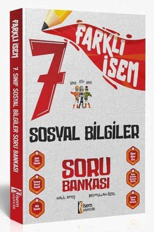 2024 7.Sınıf Sosyal Bilgiler Farklı İsem Soru Bankası - İsem Yayıncılık - Ortaokul - Image 1
