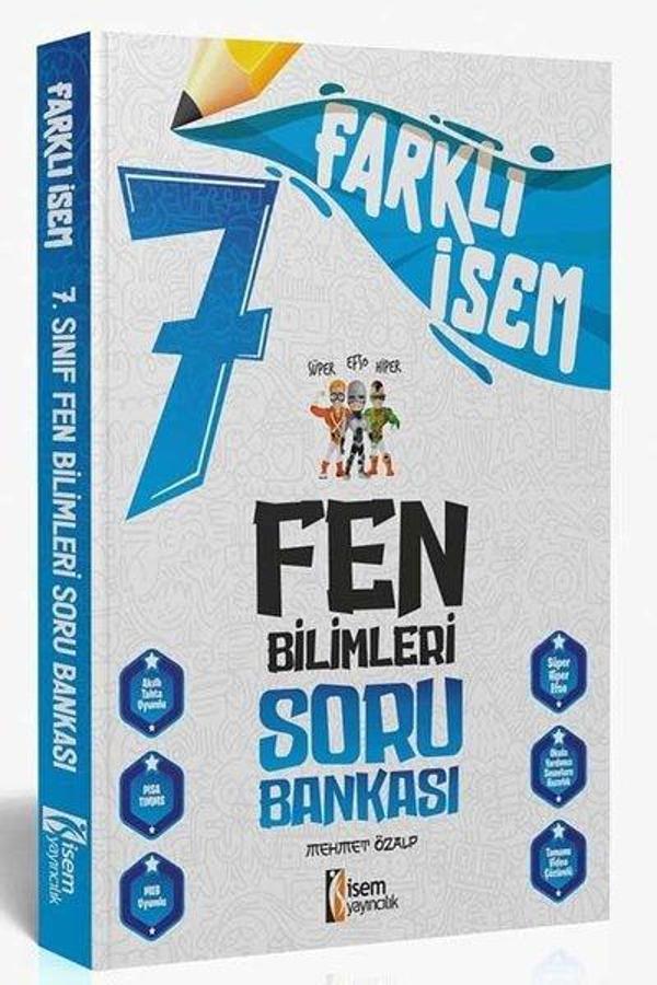 2024 7.Sınıf Fen Bilimleri Farklı İsem Soru Bankası - İsem Yayıncılık - Ortaokul - Image 1