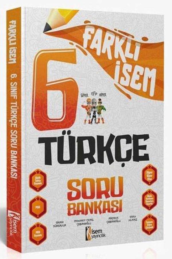 2024 6.Sınıf Türkçe Farklı İsem Soru Bankası - İsem Yayıncılık - Ortaokul - Image 1