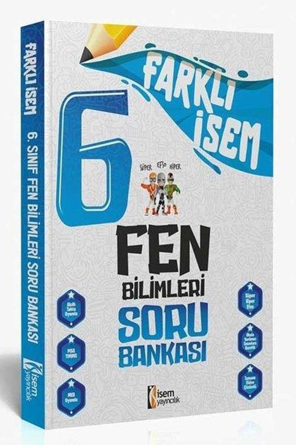 2024 6.Sınıf Fen Bilimleri Farklı İsem Soru Bankası - İsem Yayıncılık - Ortaokul - Image 1