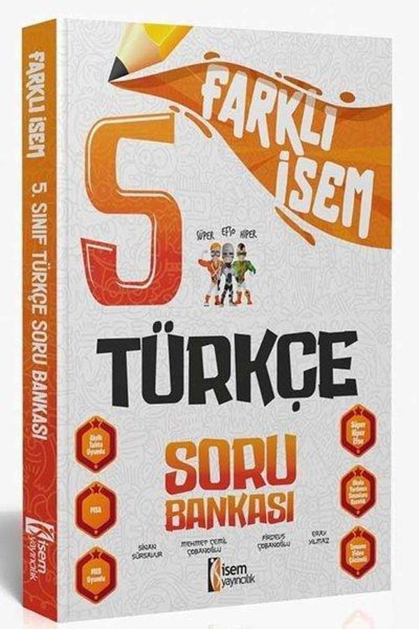 2024 5.Sınıf Türkçe Farklı İsem Soru Bankası - İsem Yayıncılık - Ortaokul - Image 1