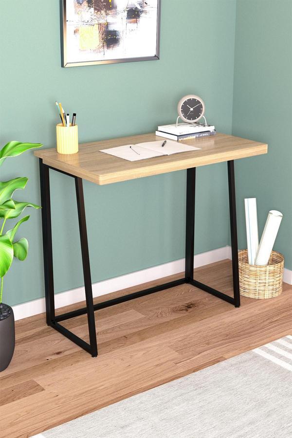 Foldy Katlanabilir Metal Ayaklı Çalışma Masası 47x82 cm Pratik Bilgisayar Masası Çizim Masası - Image 1