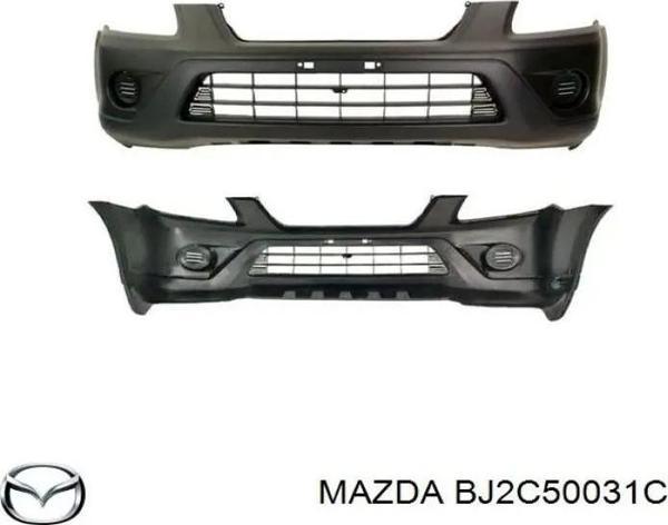 1999-2002 Mazda 323 Familia Ön Tampon Gri (Sis Delikli Bant Deliksiz Tyg) (Adet) (Oem No:Bj2C50031C) - Image 1