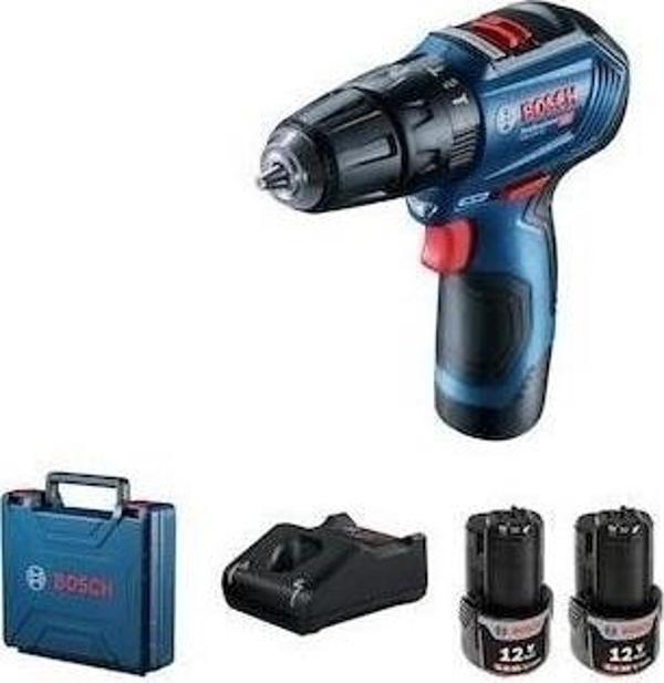 Bosch GSB 12V-30 Çift Akülü 2 Ah Darbeli Vidalama Makines - Image 1