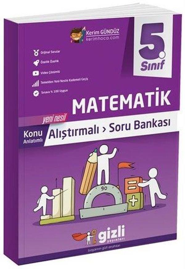 5.Sınıf Matematik Konu Anlatımlı Soru Bankası - Gizli Yayınları - Image 1