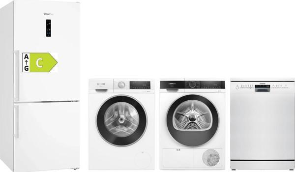 Siemens 4'lü Beyaz Eşya Seti (KG76PAWC0N-WG52A202TR-WQ51G200TR-SN216W00DT) - Image 1