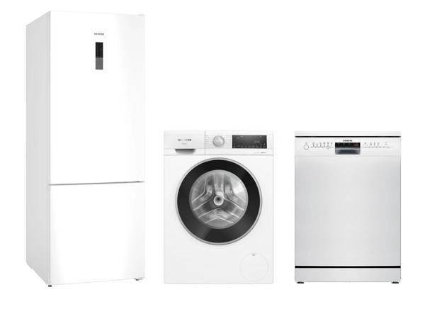 Siemens 3'lü Beyaz Eşya Set (KG55NCWE0N-WG42A1X2TR-SN216W00DT) - Image 1