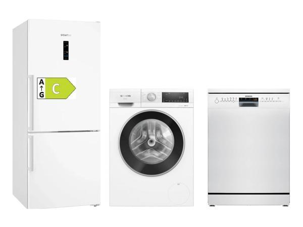 Siemens 3'lü Beyaz Eşya Set (KG76PAWC0N-WG52A202TR-SN216W00DT) - Image 1